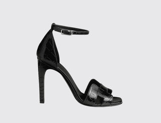 Hermès Joy 105 Sandal Noir side view