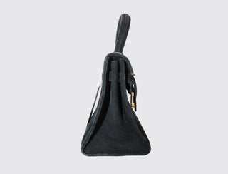 Hermès Kelly 20 Noir detail view
