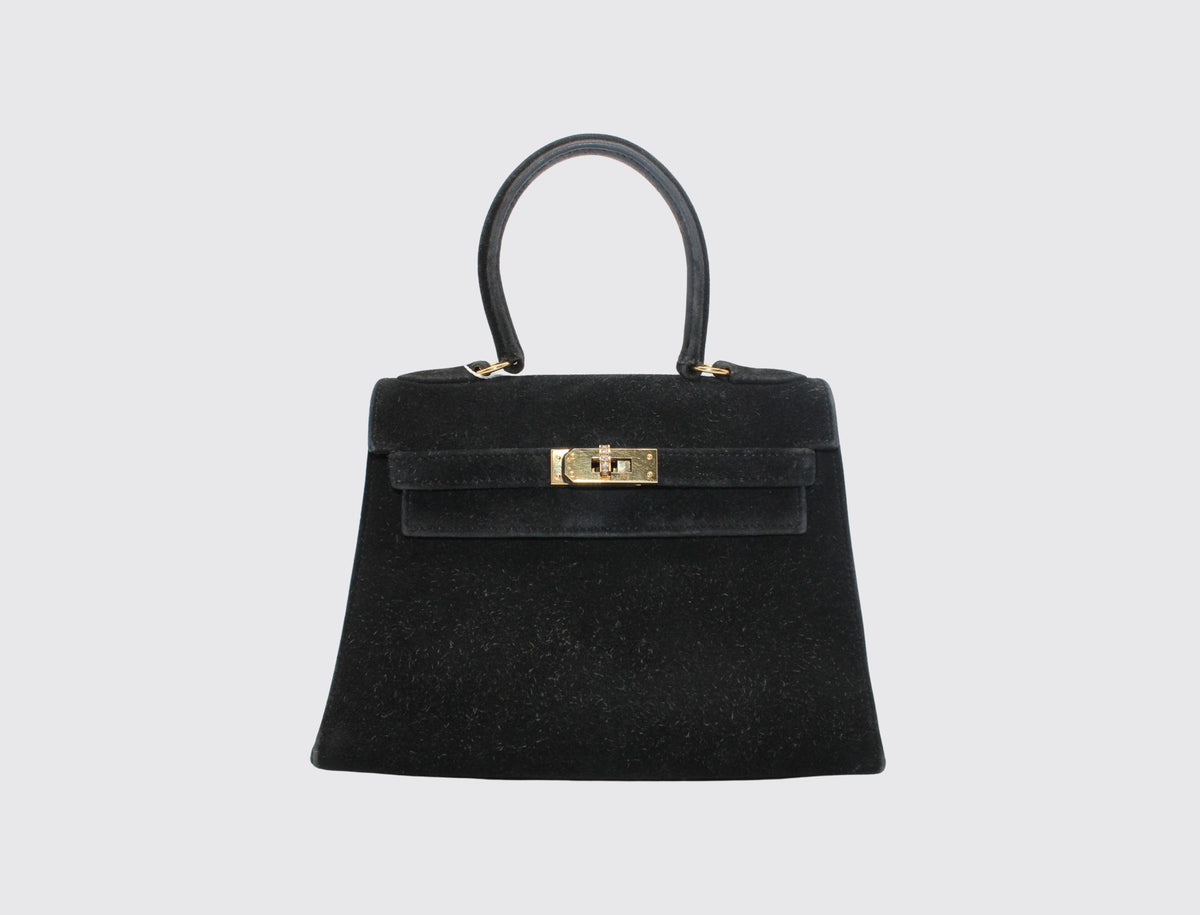 Hermès Kelly 20 Noir front view