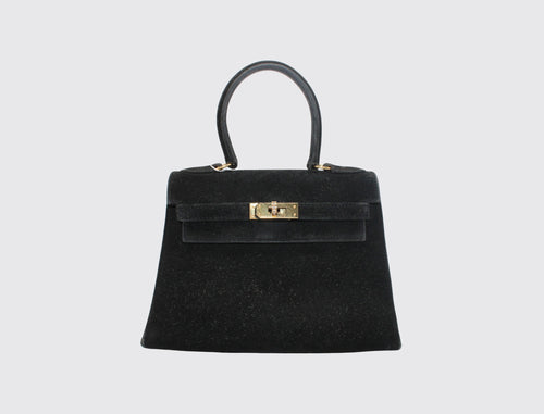 Hermès Kelly 20 Vintage Noir Veau Doblis