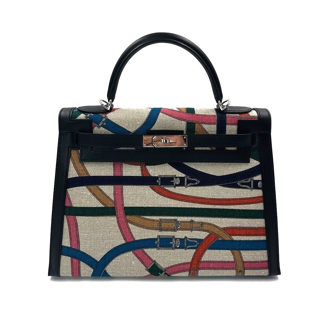 Hermès Kelly 32 Sellier Cavalcadour print front view