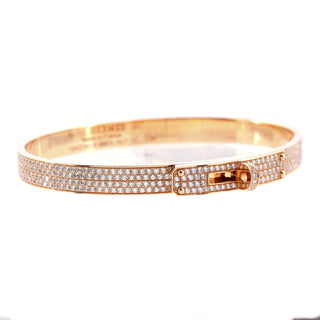 Hermès Kelly Bracelet Small Model Rose Gold side view