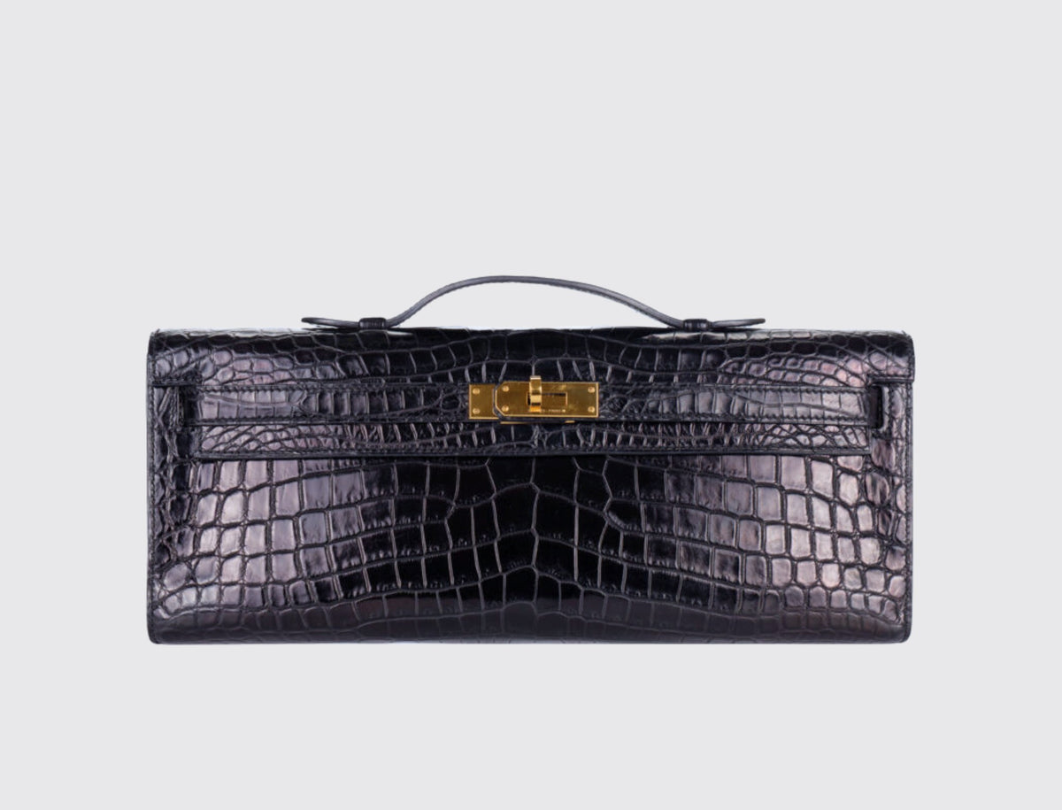 Hermès Kelly Cut Noir front view