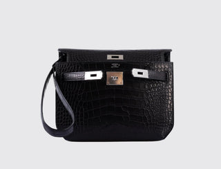 Hermès Kelly Dépêches Noir back view