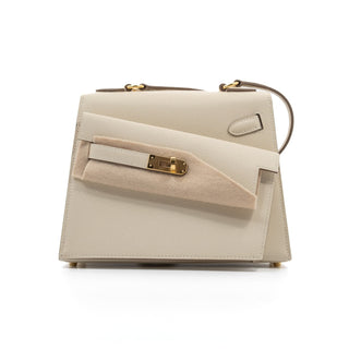 Hermès Kelly En Désordre Craie side view