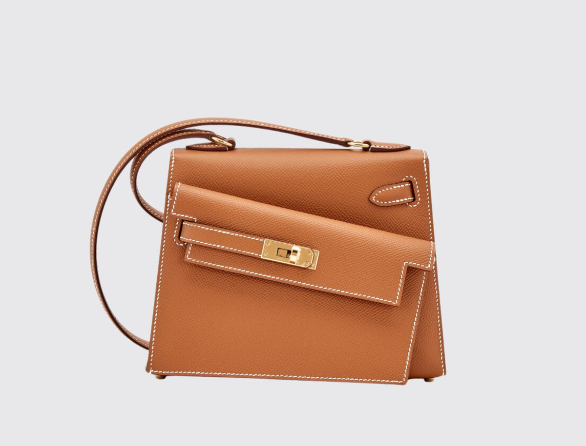 Hermès Kelly En Désordre Gold front view