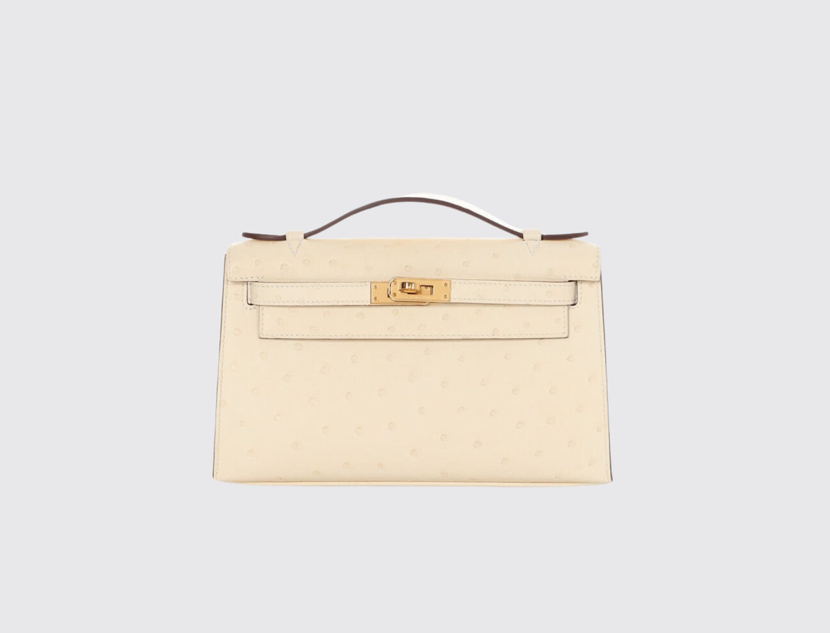 Hermès Kelly Pochette Nata front view