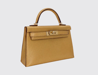 Hermès Mini Kelly II Doré side view