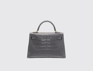 Hermès Mini Kelly II Graphite back view