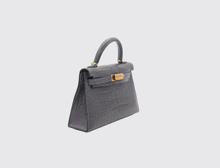Hermès Mini Kelly II Graphite side view