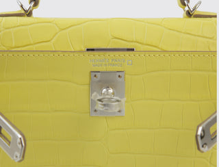 Hermès Mini Kelly II Lime back view