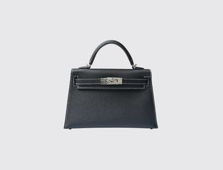Hermès Mini Kelly II Noir front view