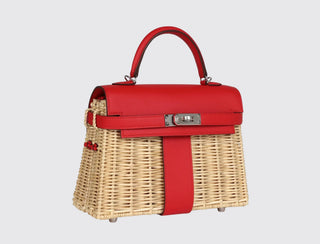 Hermès Mini Kelly II Picnic Rouge de Coeur side view