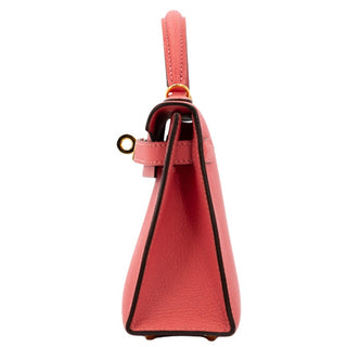 Hermès Mini Kelly II Rose Lipstick detail view