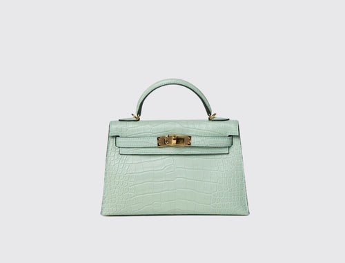 Hermès Mini Kelly II 20 Vert d’Eau