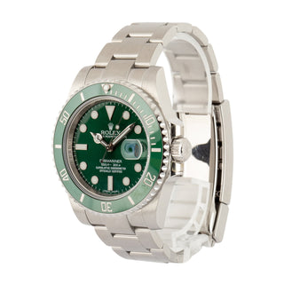Rolex Submariner Hulk Green dial detail view