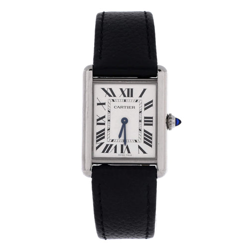 Cartier Tank Must Steel Leather