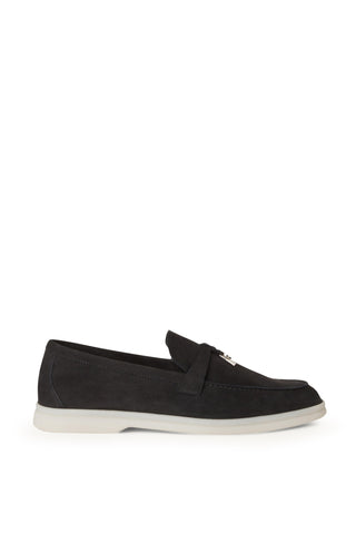 Loro Piana Summer Charms Loafer Black, side view