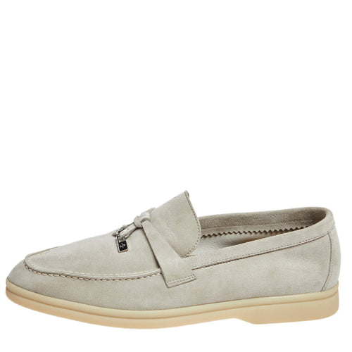 Loro Piana Summer Charms Loafer Grey