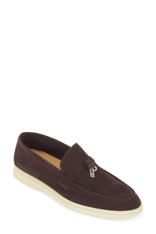 Loro Piana Summer Charms Loafer Deep Kummel, side view