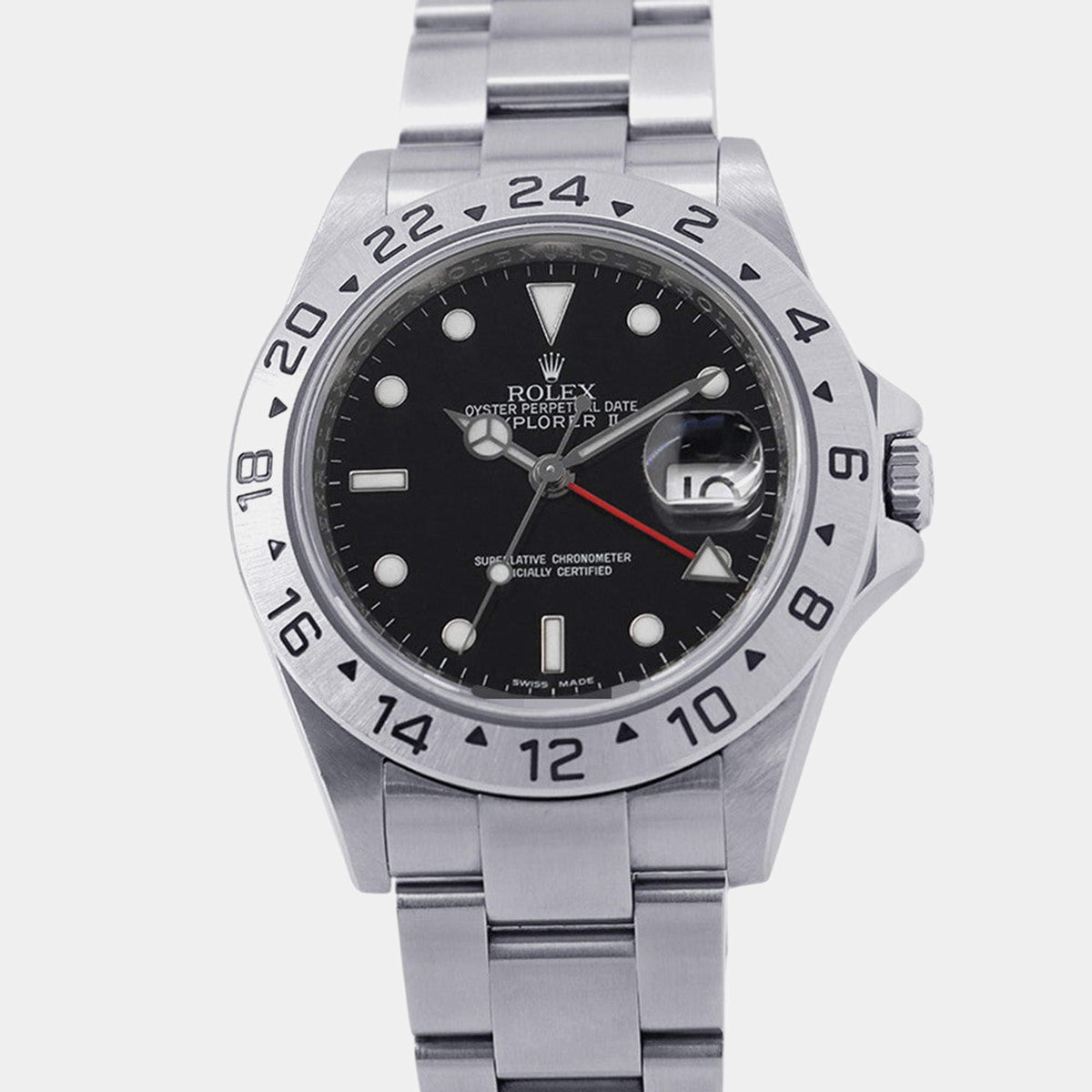 Rolex Explorer II 16570 Black Dial view