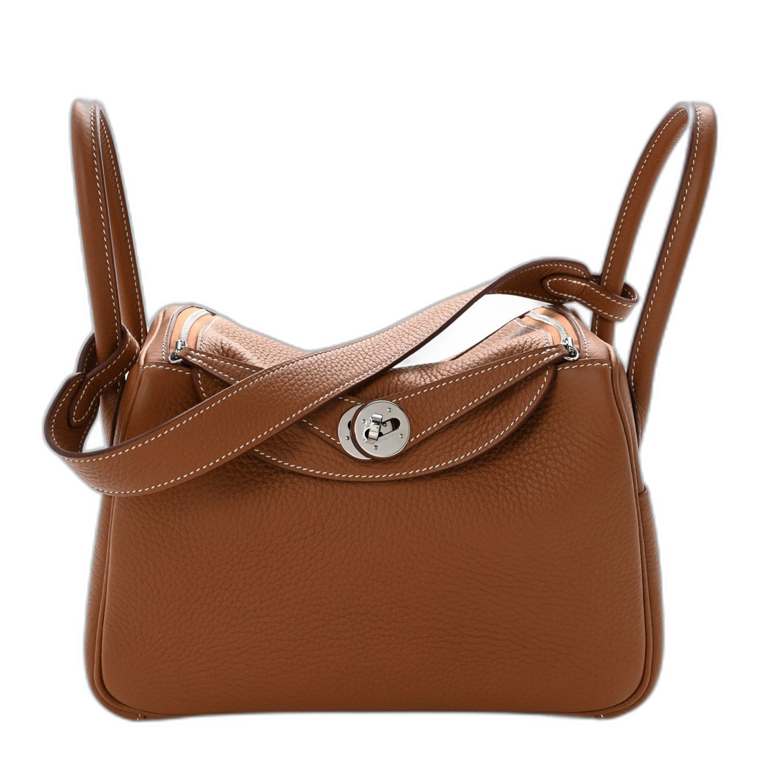 Hermès Lindy in Gold Taurillon Clemence